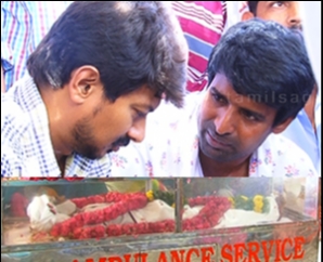 Udhayanidhi Stalin Last Respect to Soori's Father