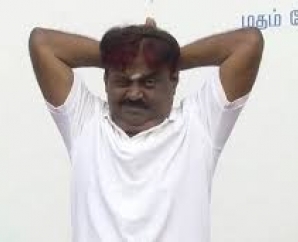 OMG: Captain Vijayakanth's Yoga Session Goes Wrong, Ridiculed By Fans Online!